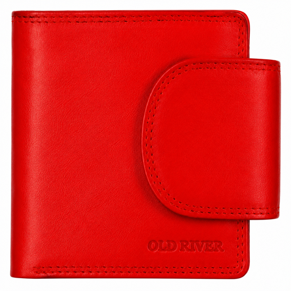 Kožená peněženka Old River 25176 RED s RFID ochranou