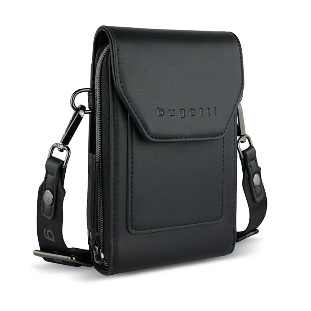 Levně Bugatti Almata Mobile Purse Bag – elegantní dámská crossbody taška na smartphone 49665301 černá
