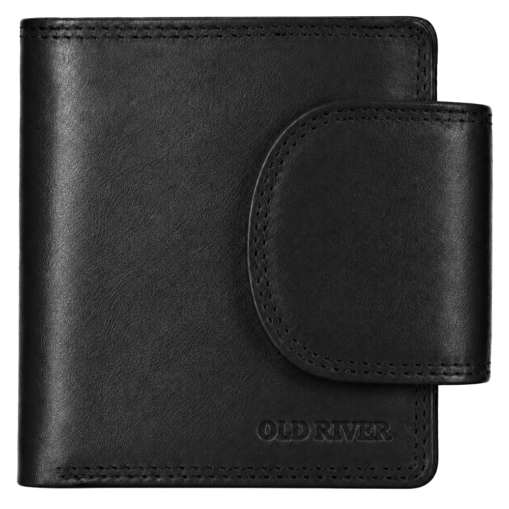 Dámská kožená peněženka Old River 25176 BLACK s RFID ochranou