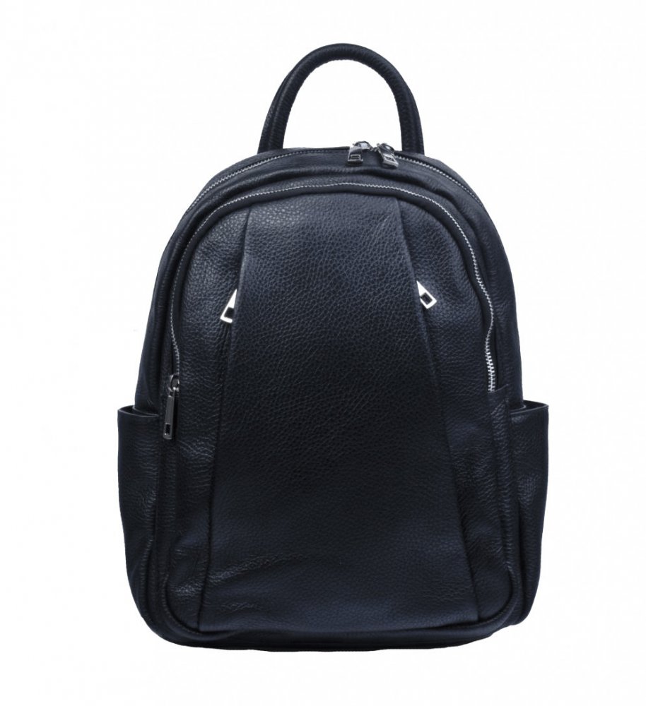 MaxFly dámský kožený batoh 5637 černý