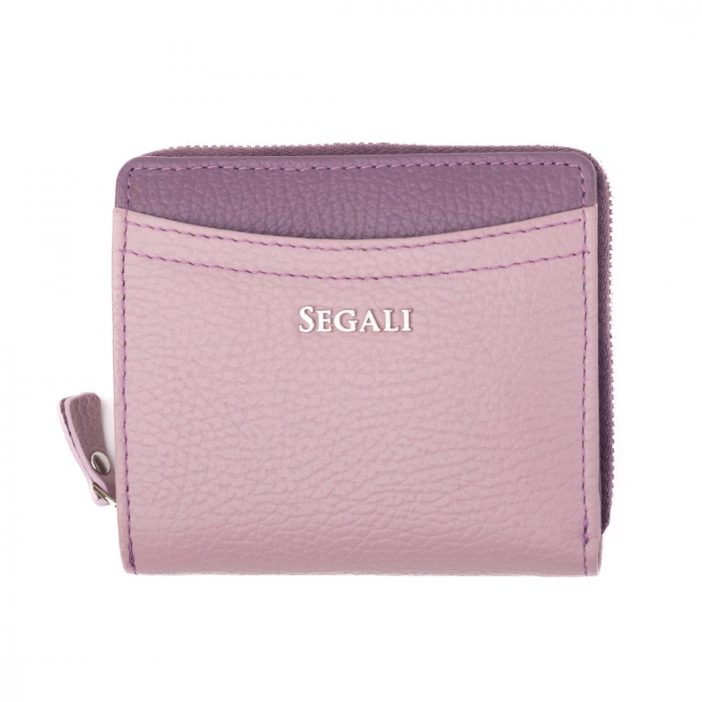 Levně SEGALI 7544 B Orchid/Rose Wine – dámská kožená peněženka
