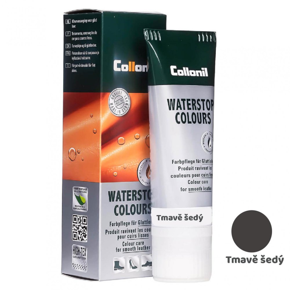 Levně Collonil waterstop krém 75 ml tmavě šedý - 729