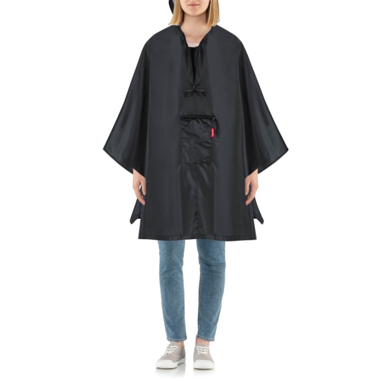 Levně Pláštěnka mini maxi poncho black AN7003 černá
