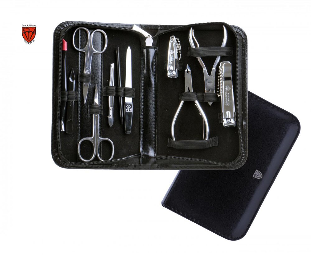 Kellermann Velká 11-ti dílná sada na manikúru a pedikúru 7872 MC N černá