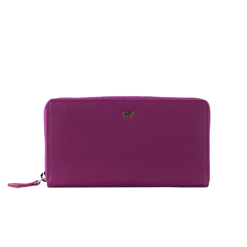 Levně Dámská kožená peněženka Braun Büffel JOY s RFID ochranou – Purple Plum 41355-294-084