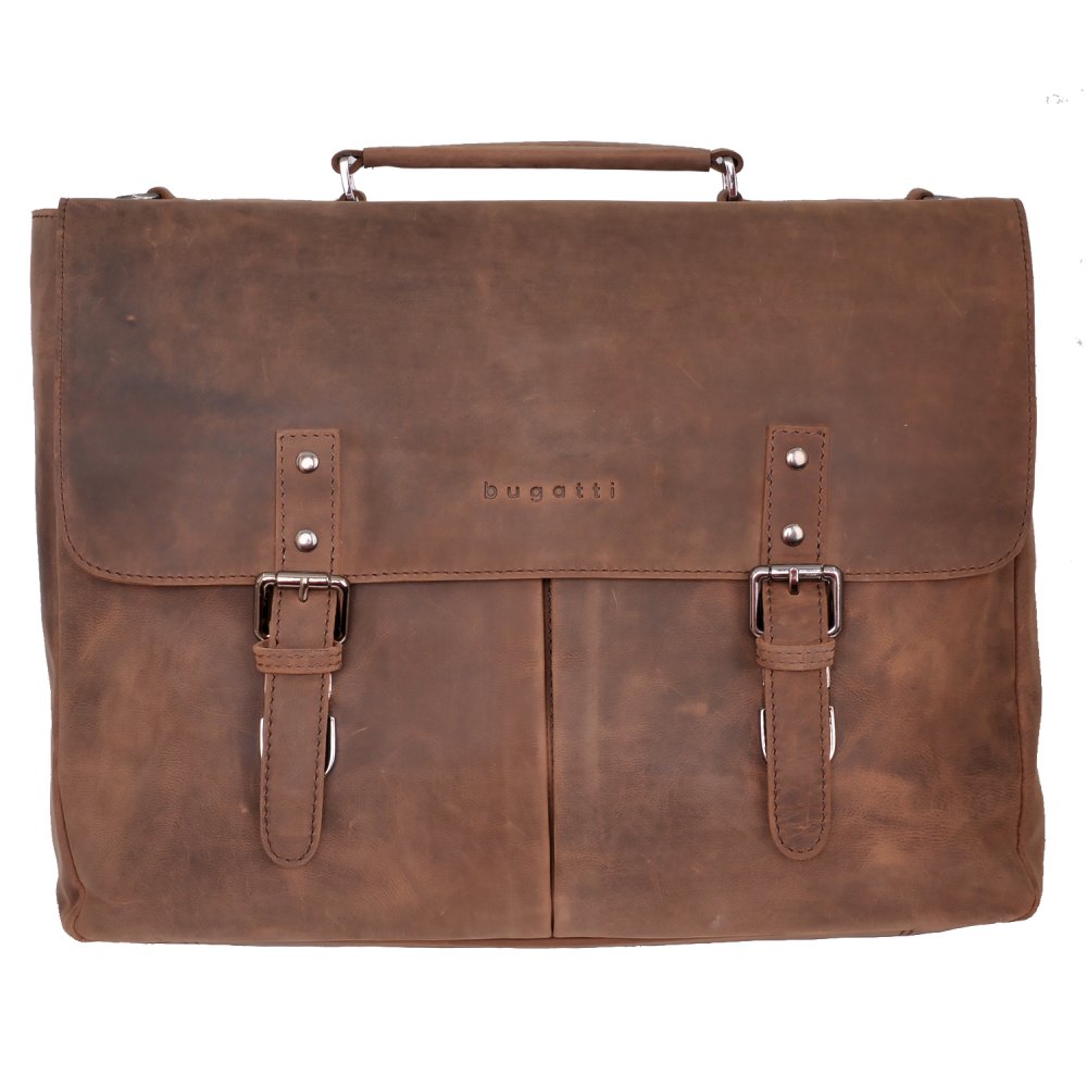 Pánská kožená aktovka Bugatti Luca 49563902 hnědá