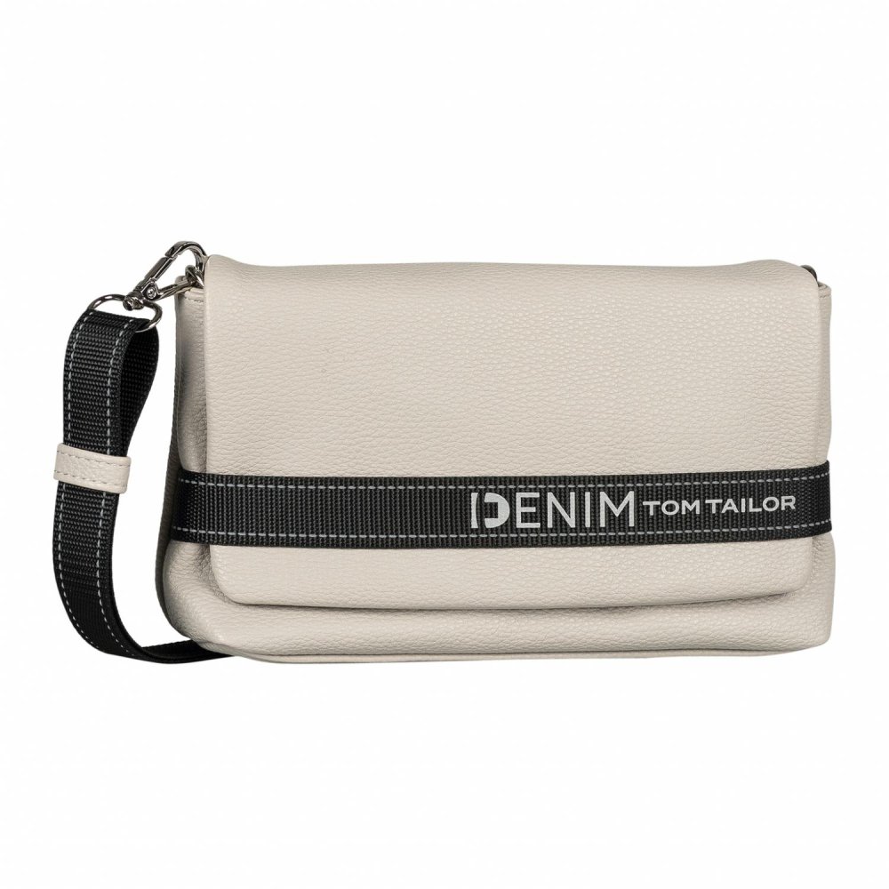 Tom Tailor Denim Marlow Flap Bag M šedá – dámská crossbody kabelka