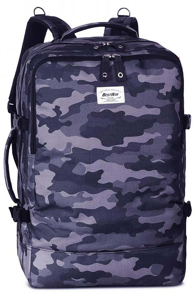 Levně Batoh do letadla Bestway Cabin Pro Print 40 l černý maskáč 40252-0159