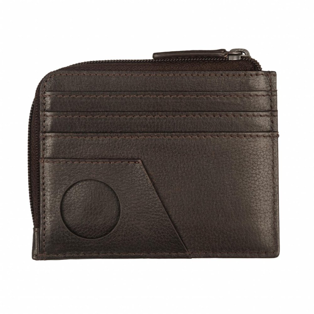 Levně Kožené pouzdro na karty s RFID Tom Tailor Bela 011286 tmavě hnědé