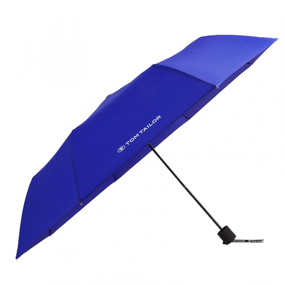 Skládací deštník Tom Tailor 211TTB – modrý, průměr 90 cm
