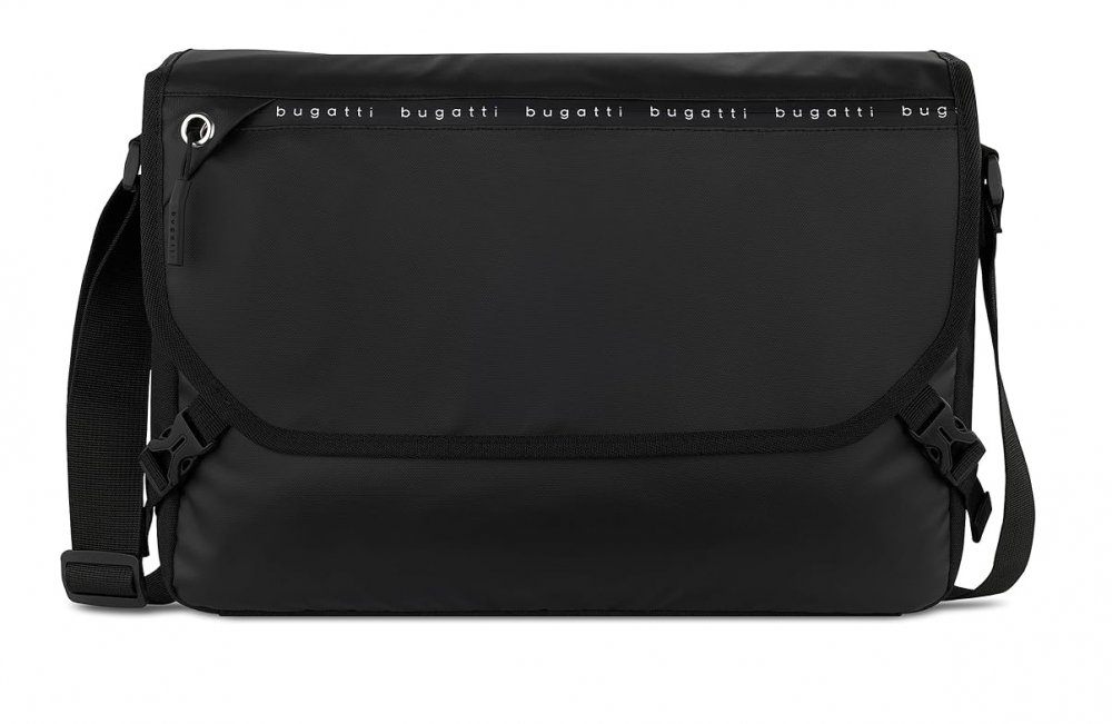 Levně Pánská taška na notebook 15" Bugatti Blanc DeLight Messenger černý 49450901
