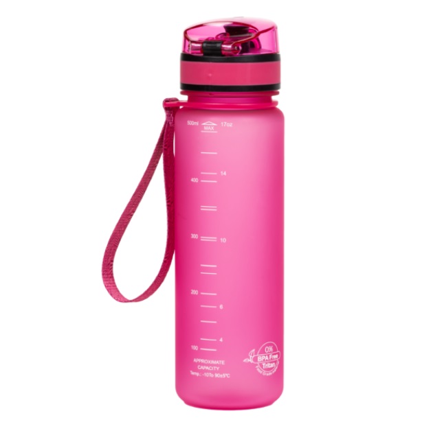 Levně Tritanová láhev na pití BOTTLE 20 A růžová