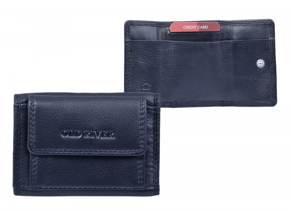 Malá kožená peněženka MW-101 černá