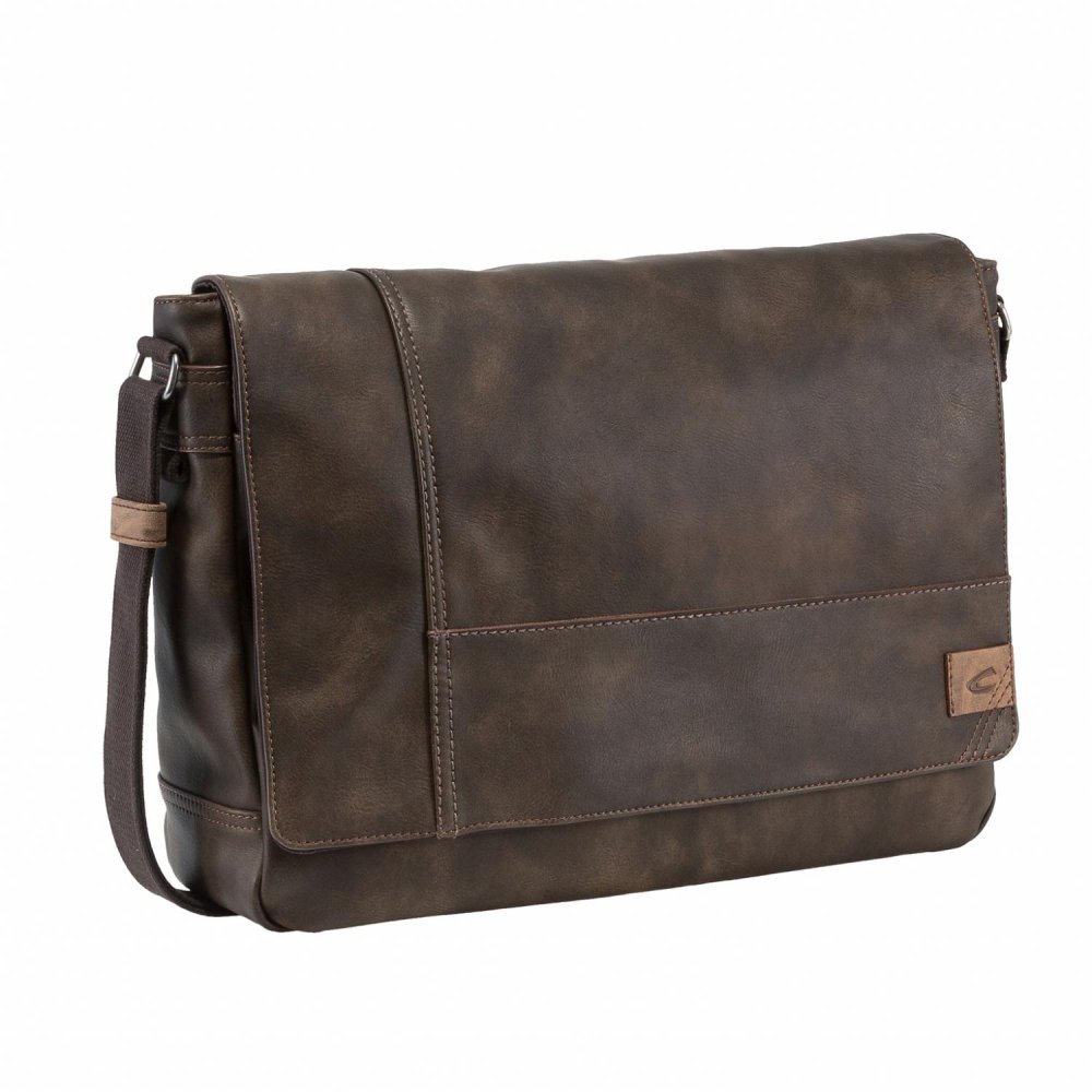 Levně Pánská taška přes rameno Camel Active Laos messenger bag 251-801-29 hnědá