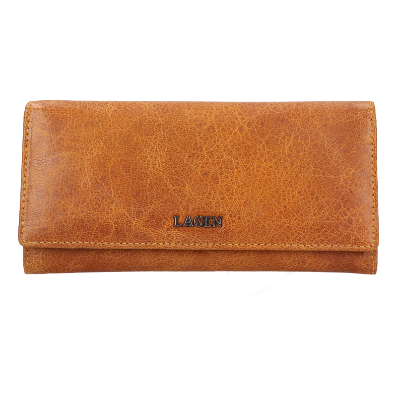Levně Dámská peněženka Lagen LG-7632 P světle hnědá camel