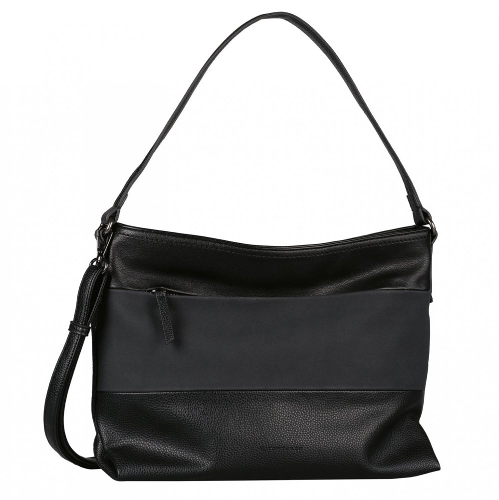 Levně Tom Tailor Nicolina kabelka hobo bag M 10907 černá