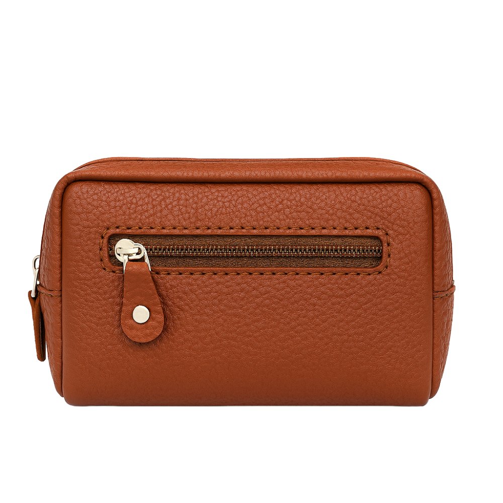 Levně New Bags Leather kožená klíčenka SL-604 hnědá