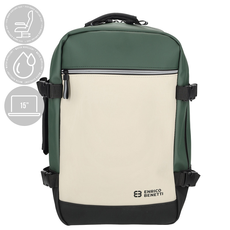 Levně Enrico Benetti Bergen kabinový batoh pod sedadlo 56010-670 beige-green