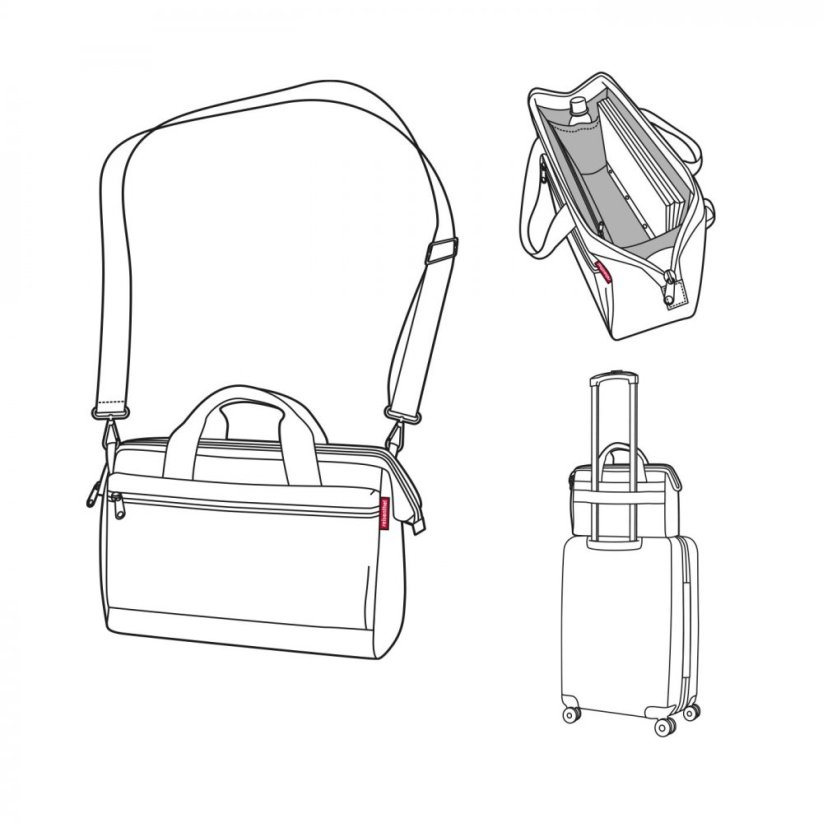 Reisenthel Allrounder S pocket black, malá cestovní taška MO7003