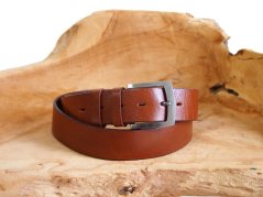 Penny Belts Pánský kožený opasek 25-48 světle hnědý 105 cm