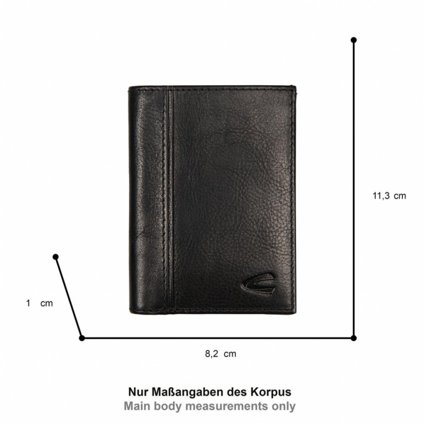 Camel Active Pine pánské kožené pouzdro na karty RFID černé 011870