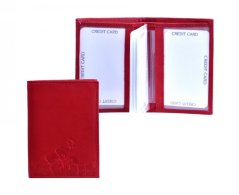 HJP Dámské pouzdro na karty a doklady 7117 červené