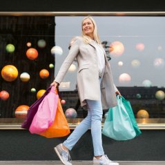 Skládací nákupní taška Mini maxi shopper pocket autumn glory AO0058-F oranžová