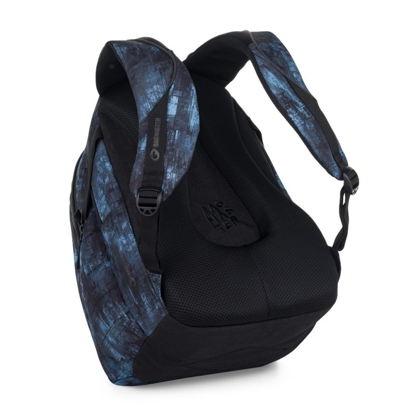 Studentský set BAG 25 B – černo-modrý batoh + penál