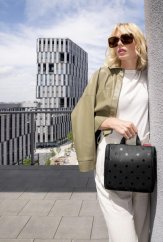 Reisenthel Toiletbag Glossy Dots Black WH7075 – závěsná kosmetická taška WH7075