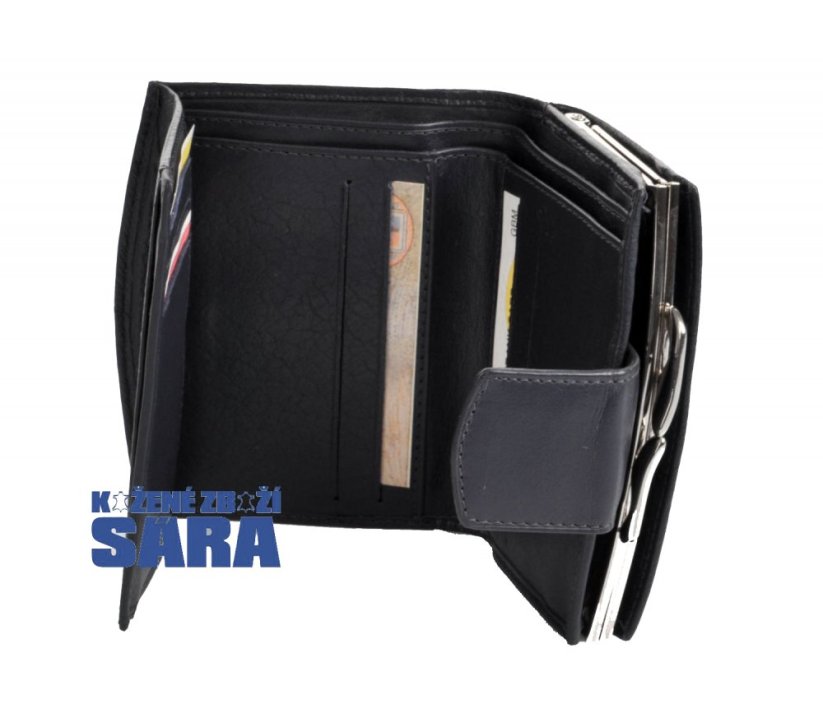 ARWEL Dámská kožená peněženka s rámečkem 511-4357 černá