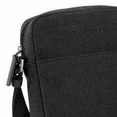 Pánská kožená crossbody taška Bugatti Luca – Černá (Vintage look) 49563701 černá