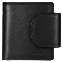 Dámská kožená peněženka Old River 25176 BLACK s RFID ochranou