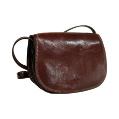 Kožená lovecká kabelka SARA BAGS T16 Marrone hnědá – crossbody