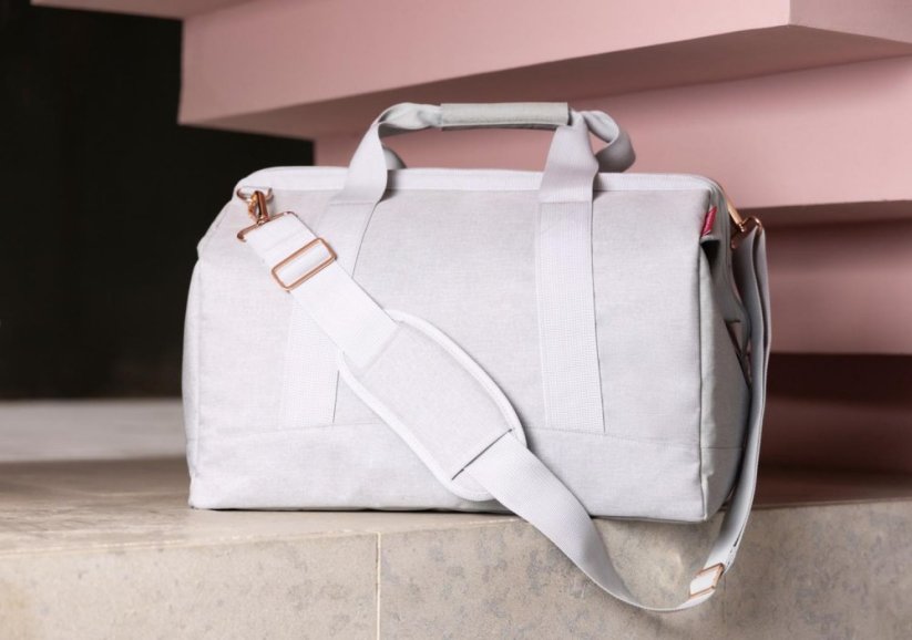 Allrounder L twist sky rose elegantní dámská cestovní taška MT1035