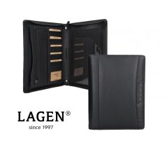 Kožená spisovka Lagen 7072 černá