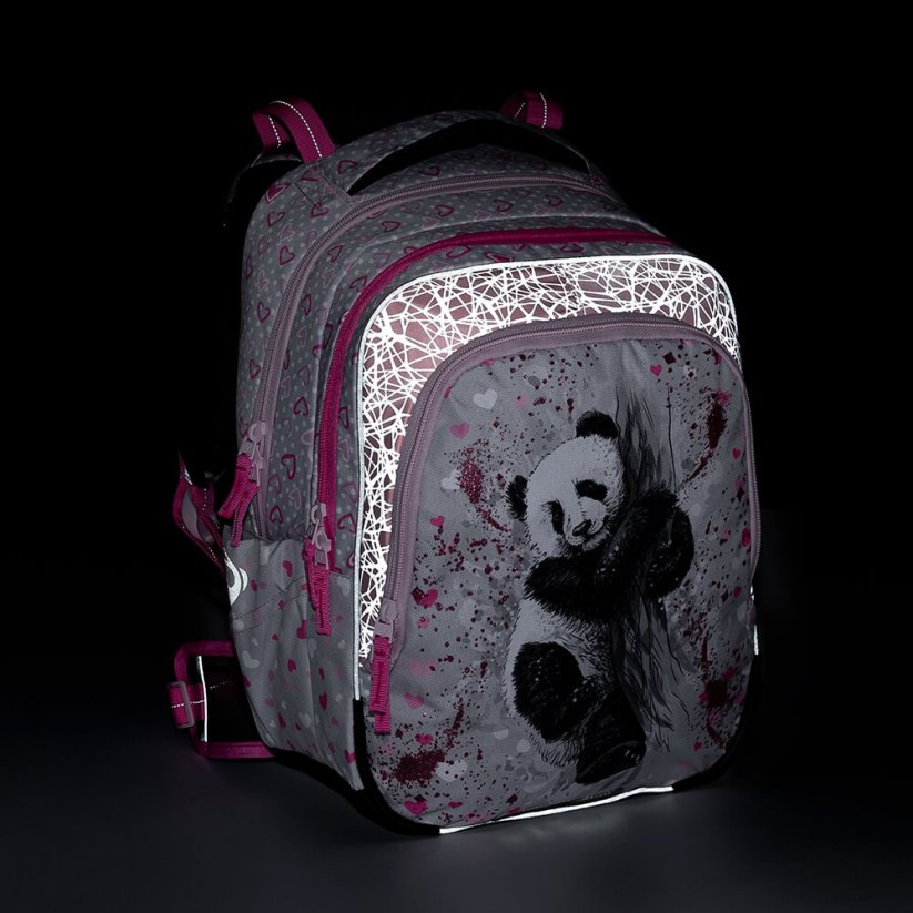 Bagmaster Dívčí školní batoh PANDA BETA 22 B
