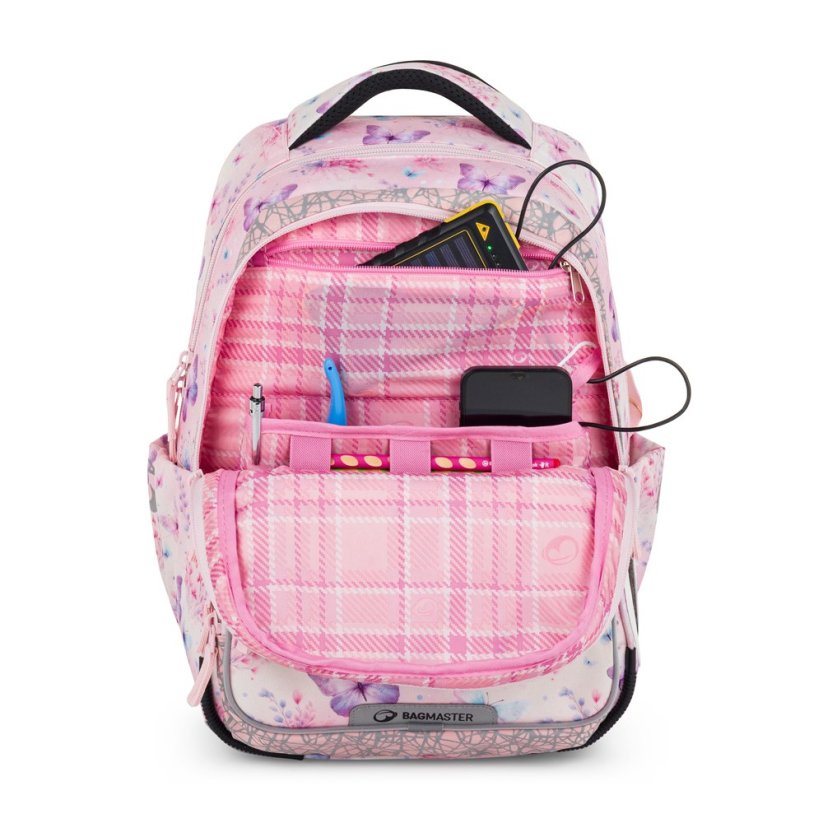 Bagmaster Dopi 25 A školní batoh – motýlci