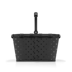 Nákupní košík Reisenthel Carrybag Frame Glossy dots black bk7076