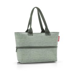 Elegantní nákupní taška na zip Reisenthel shopper e1 twist sage RJ5048