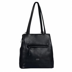 Mina Backpack M dámský koženkový batoh a kabelka 000890 černý