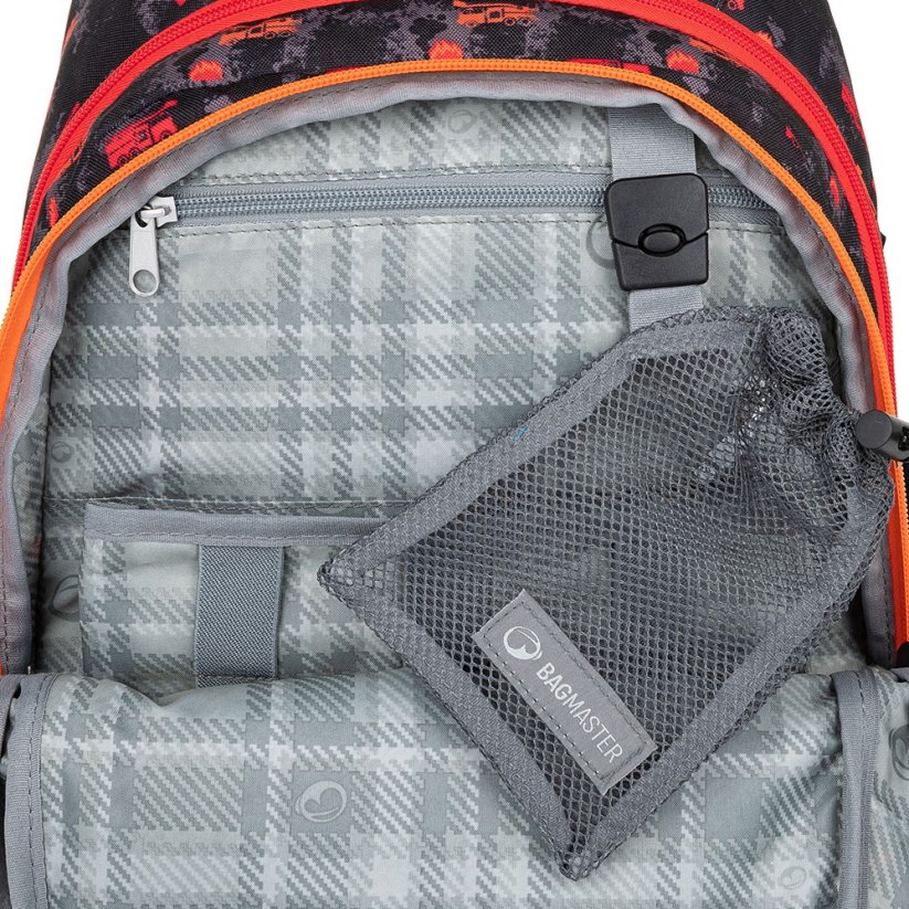 Bagmaster Velký set Beta 23 B Hasiči (batoh + penál + sáček na TV + box + černá lahev + malý šedý sáček)