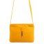 Dámská kožená crossbody kabelka 5085 tmavě žlutá