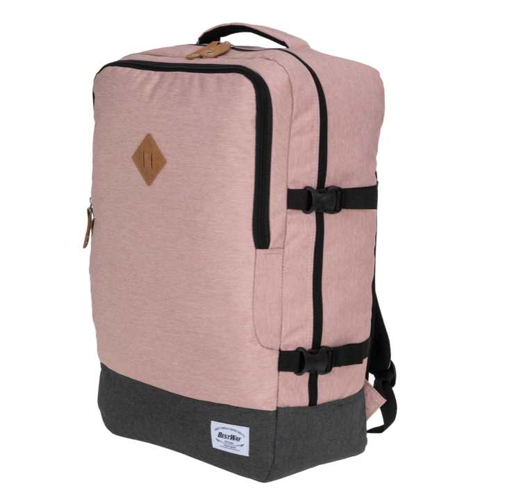 BestWay cestovní batoh CABIN PRO RETRO 40223-2100 růžový 40 L