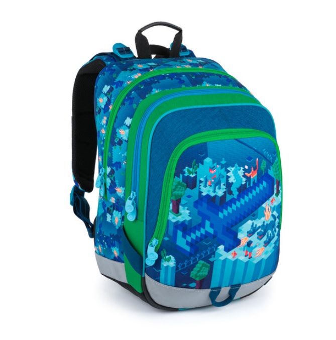 Bagmaster velký set ALFA 21 B (batoh + penál + sáček box na svačinu Lunch Box 013 B a lahev BOTTLE 20 B)