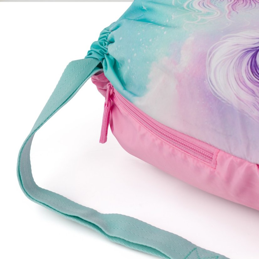 Bagmaster 'LUMI 26 B velký školní set  (batoh, sáček, penál, lahev a box )- kůň, lehký ergonomický set pro prvňáčky