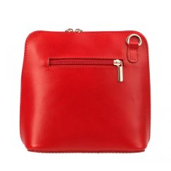 Giglio leather malá dámská kožená kabelka 133 červená