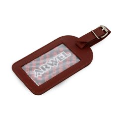 Arwel kožená visačka na zavazadlo 619-5405 hnědá