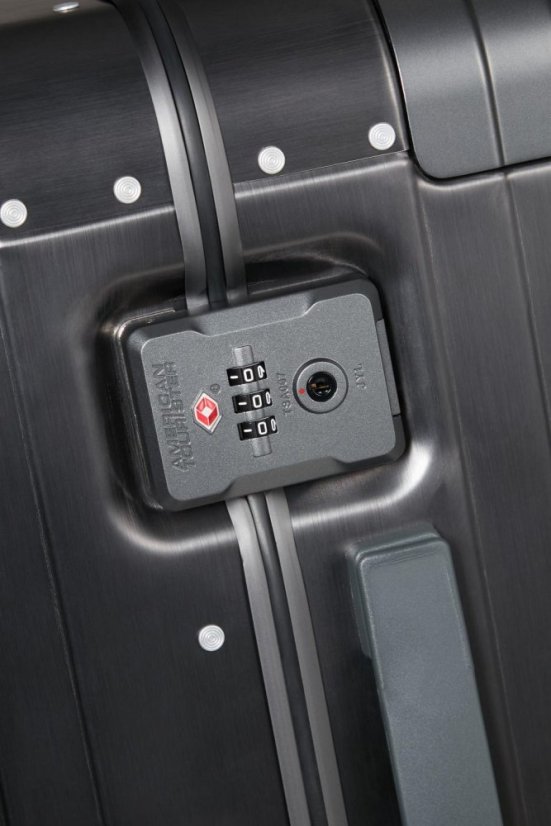 American Tourister Soundbox Alu Spinner 55 cm tmavě šedý Brushed Anthracite 155707-2849