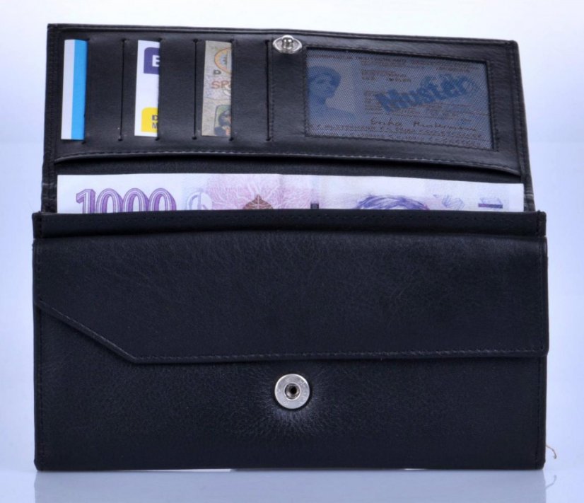 Dámská kožená peněženka Arwel 511-4027 černá