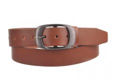 Penny Belts Dámský kožený opasek 7248 přírodní hnědá
